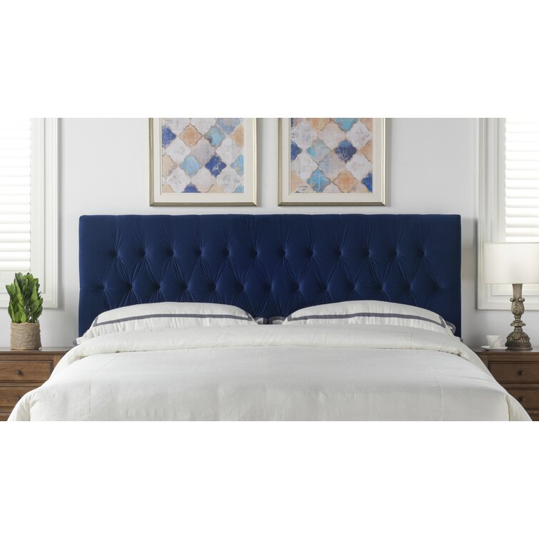 Wayfair blue store headboard